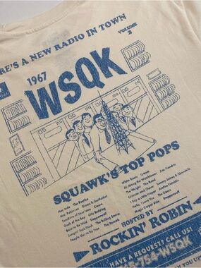Stranger Things WSKQ T-Shirt Men M Rockin Robin Hawkins Radio Station Netflix TV